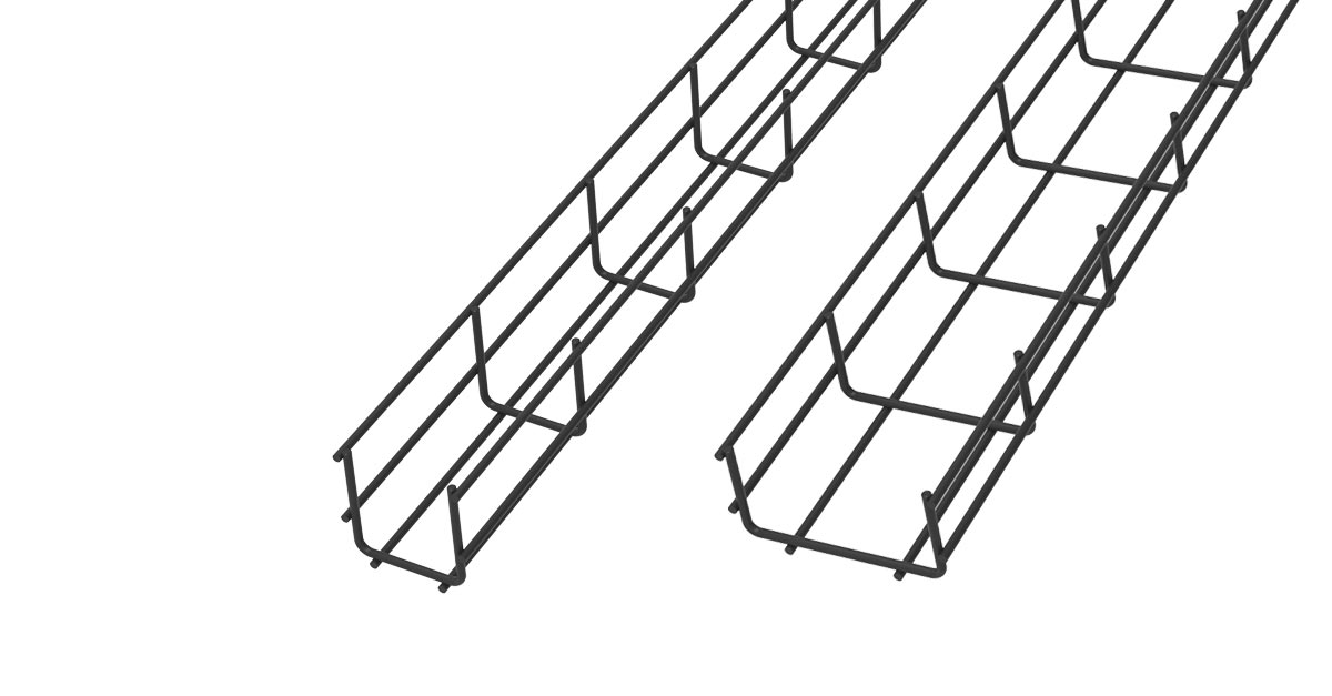 C8 cable trays in black